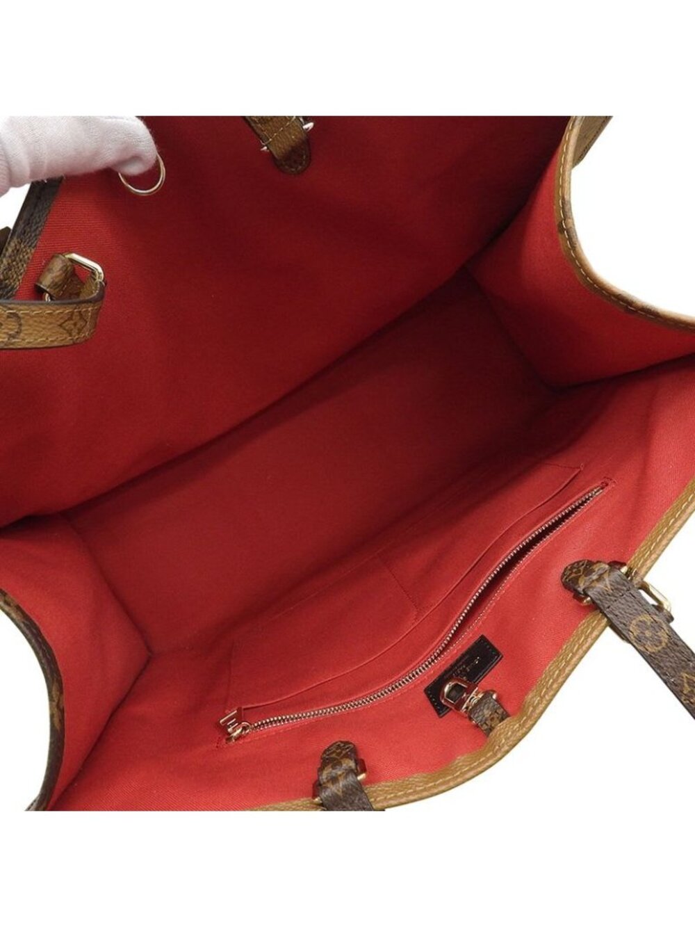 Louis Vuitton Monogram Reverse On The Go GM Tote Bag - Picture 6 of 7